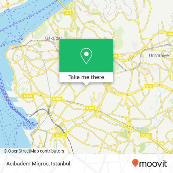 Acıbadem Migros map