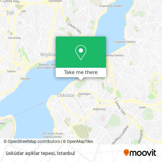 üsküdar aşıklar tepesi map