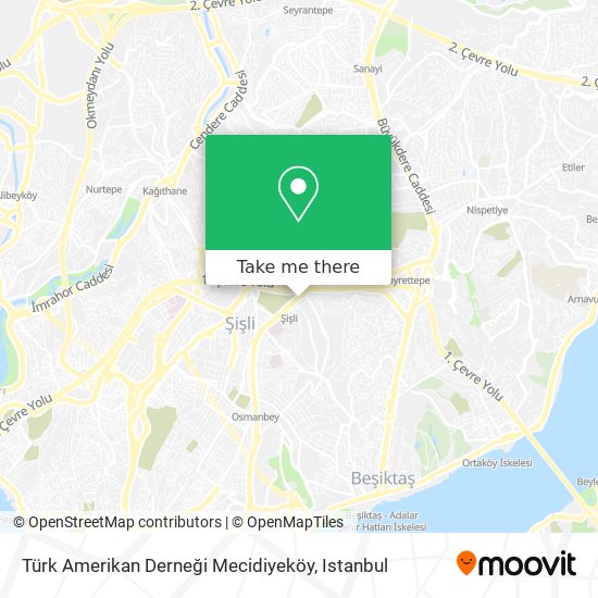 Türk Amerikan Derneği Mecidiyeköy map