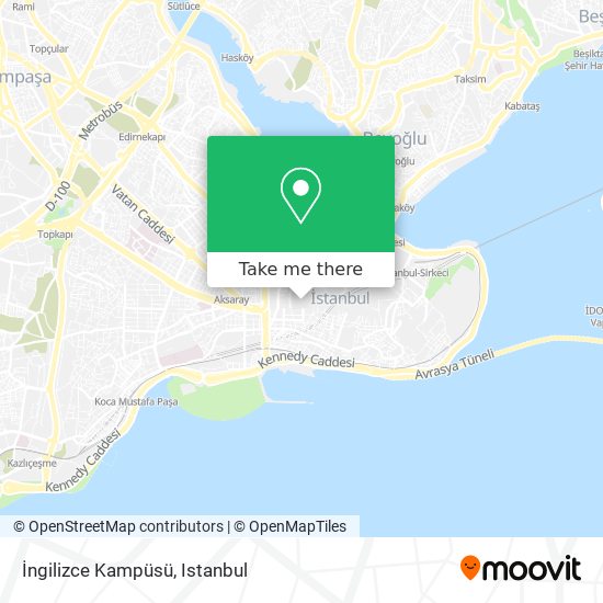 İngilizce  Kampüsü map