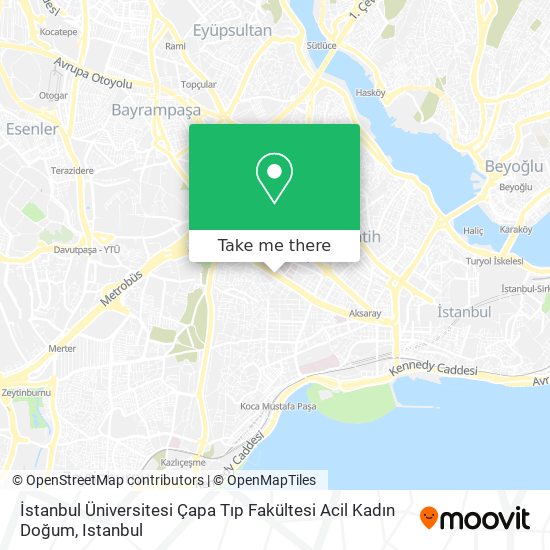 İstanbul Üniversitesi Çapa Tıp Fakültesi Acil Kadın Doğum map