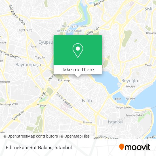 Edirnekapı Rot Balans map