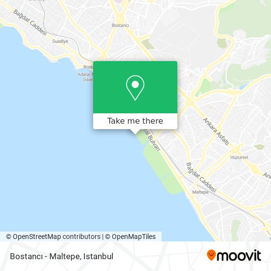 Bostancı - Maltepe map