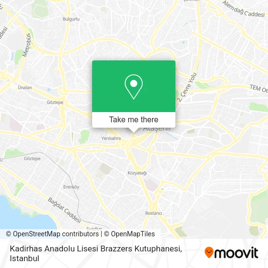 Kadirhas Anadolu Lisesi Brazzers Kutuphanesi map