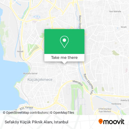 Sefaköy Küçük Piknik Alanı map