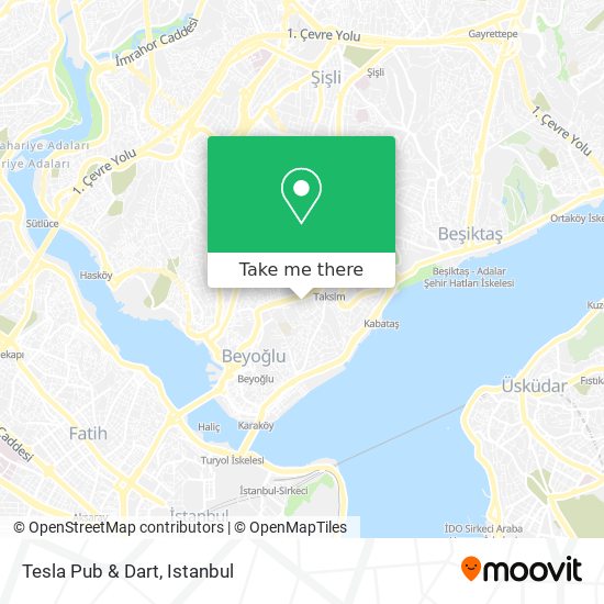 Tesla Pub & Dart map