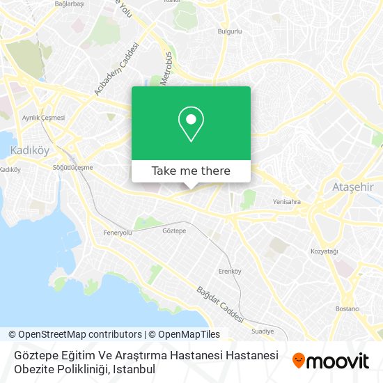 Göztepe Eğitim Ve Araştırma Hastanesi Hastanesi Obezite Polikliniği map