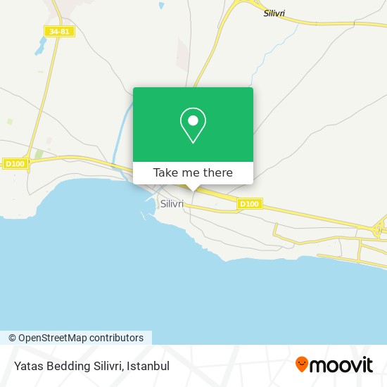 Yatas Bedding Silivri map