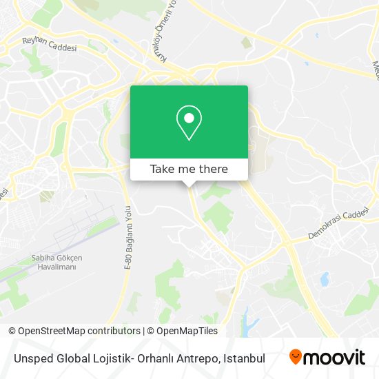 Unsped Global Lojistik- Orhanlı Antrepo map