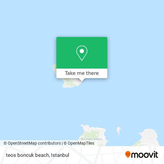 teos boncuk beach map