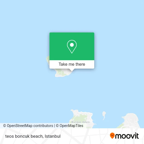 teos boncuk beach map
