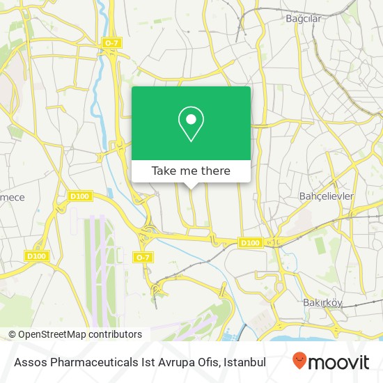 Assos Pharmaceuticals Ist Avrupa Ofis map