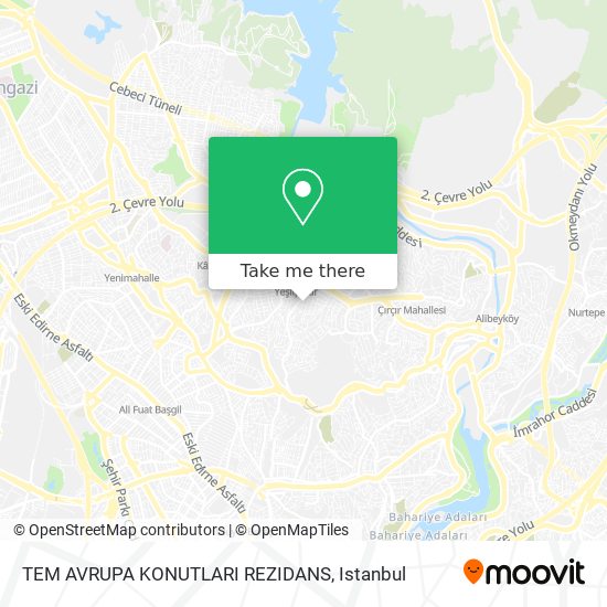 TEM AVRUPA KONUTLARI REZIDANS map