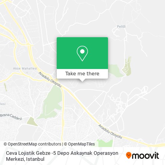 Ceva Lojistik Gebze -5 Depo Askaynak Operasyon Merkezi map