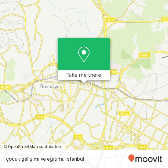 çocuk gelişimi ve eğitimi map