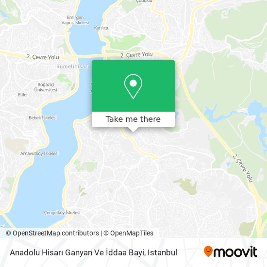 Anadolu Hisarı Ganyan Ve İddaa Bayi map