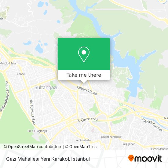 Gazi Mahallesi Yeni Karakol map