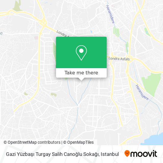 Gazi Yüzbaşı Turgay Salih Canoğlu Sokağı map