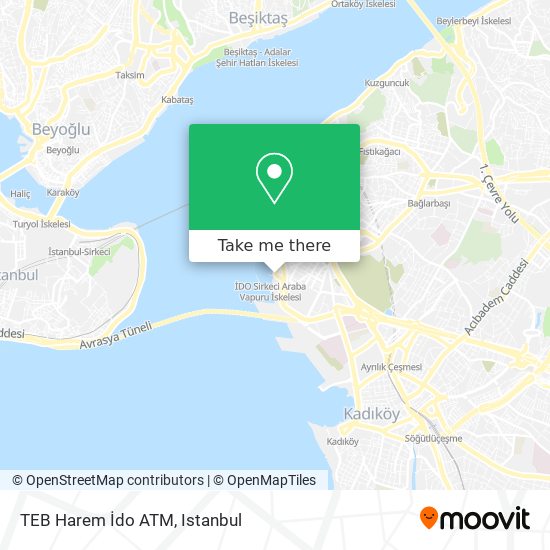 TEB Harem İdo ATM map