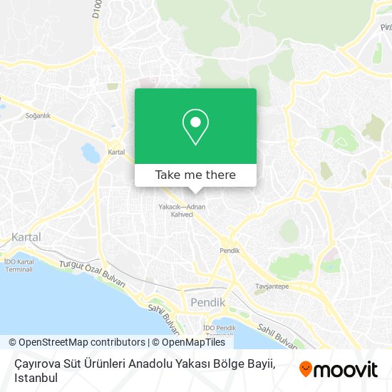 Çayırova Süt Ürünleri Anadolu Yakası Bölge Bayii map