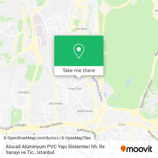 Alucad Alüminyum PVC Yapı Sistemleri İth. İhr. Sanayi ve Tic. map