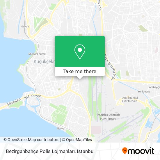 Bezirganbahçe Polis Lojmanları map