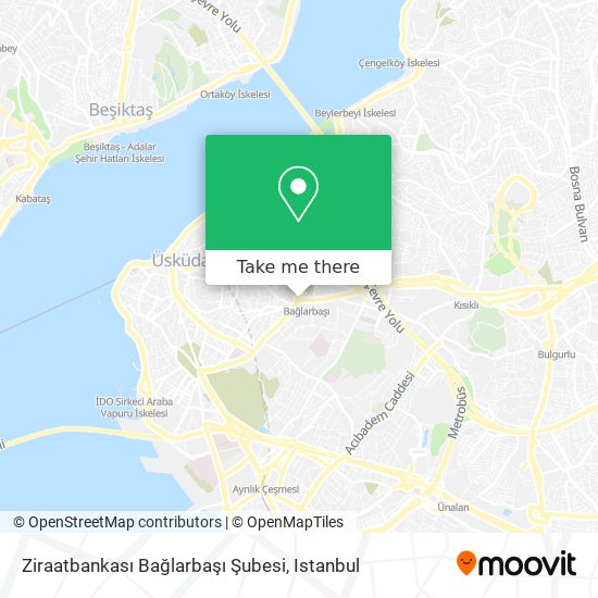 Ziraatbankası Bağlarbaşı Şubesi map