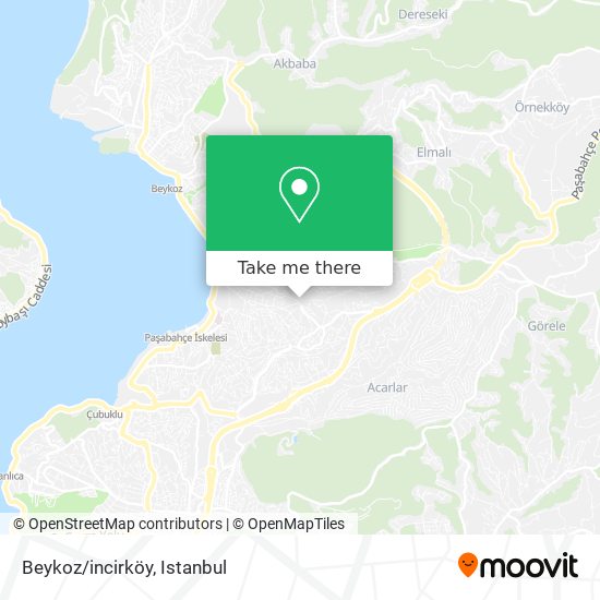 Beykoz/incirköy map