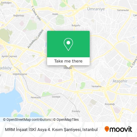 MRM İnşaat İSKİ Asya 4. Kısım Şantiyesi map