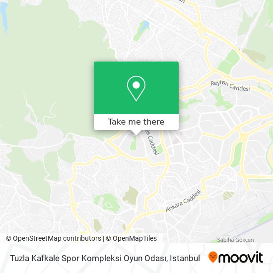 Tuzla Kafkale Spor Kompleksi Oyun Odası map