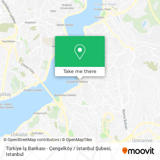 Türkiye İş Bankası - Çengelköy / İstanbul Şubesi map