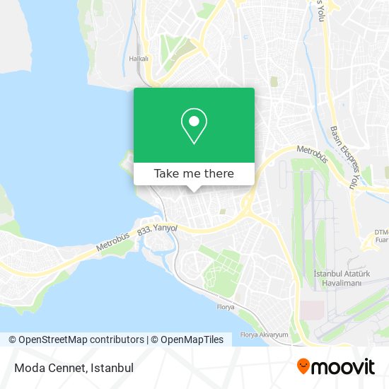 Moda Cennet map