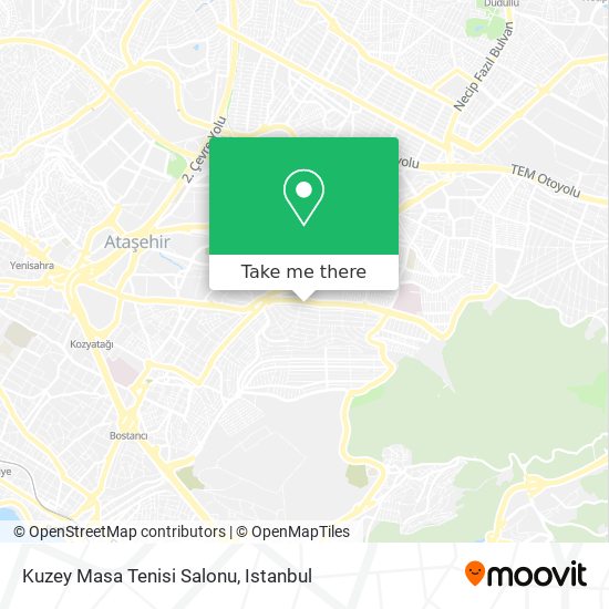 Kuzey Masa Tenisi Salonu map