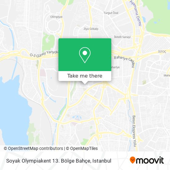 Soyak Olympiakent 13. Bölge Bahçe map