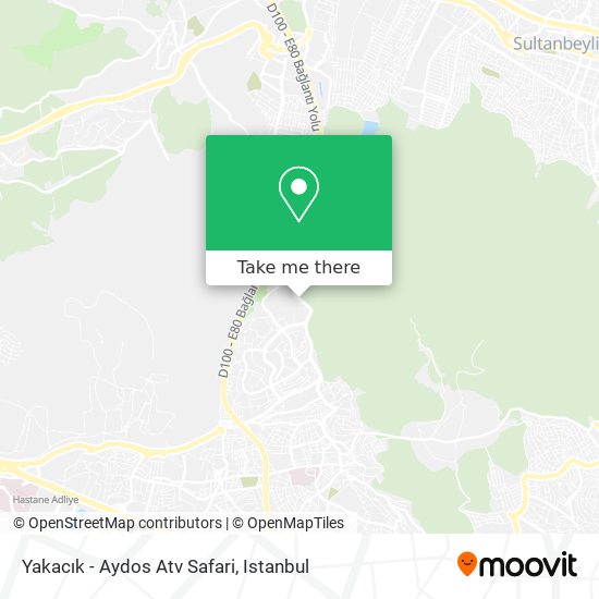 Yakacık - Aydos  Atv Safari map