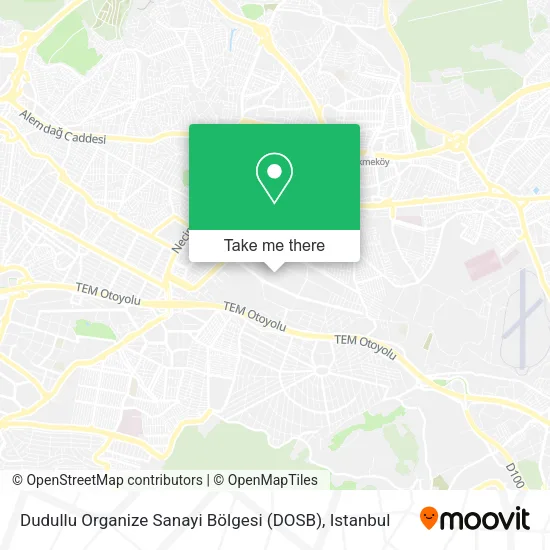 Dudullu Organize Sanayi Bölgesi (DOSB) map