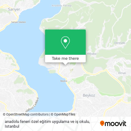 anadolu feneri özel eğitim uygulama ve iş okulu map