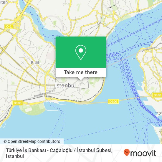 Türkiye İş Bankası - Cağaloğlu / İstanbul Şubesi map