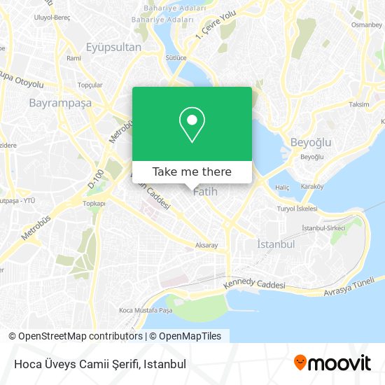 Hoca Üveys Camii Şerifi map