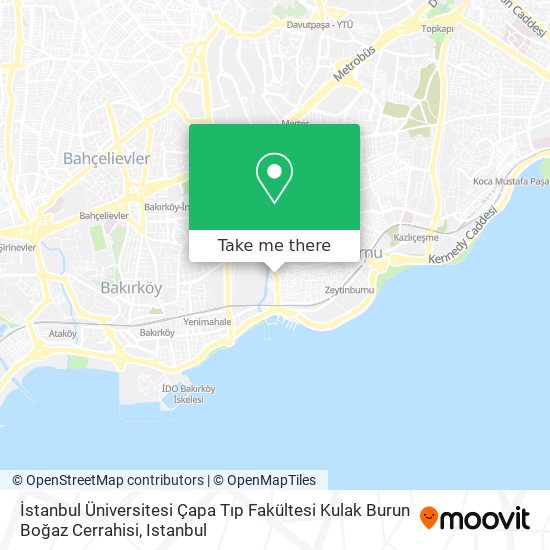 İstanbul Üniversitesi Çapa Tıp Fakültesi Kulak Burun Boğaz Cerrahisi map