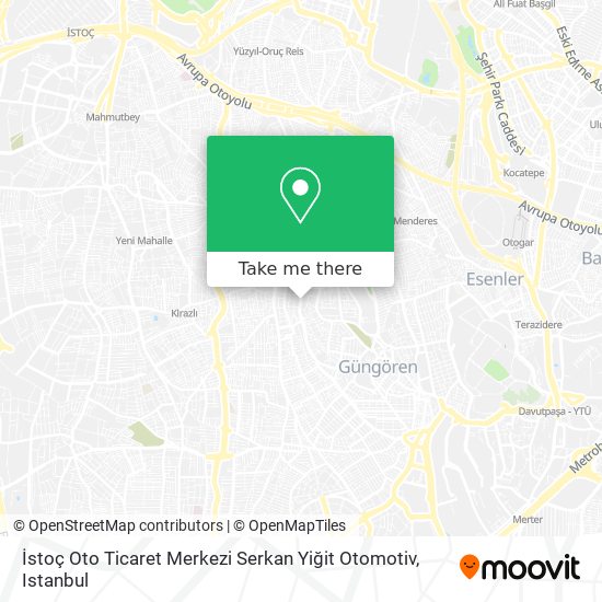 İstoç Oto Ticaret Merkezi Serkan Yiğit Otomotiv map