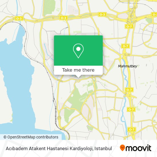 Acıbadem Atakent Hastanesi Kardiyoloji map