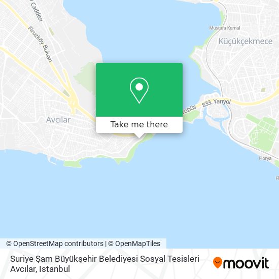 Suriye Şam Büyükşehir Belediyesi Sosyal Tesisleri Avcılar map