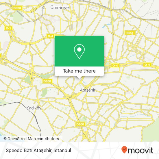 Speedo Batı Ataşehir map