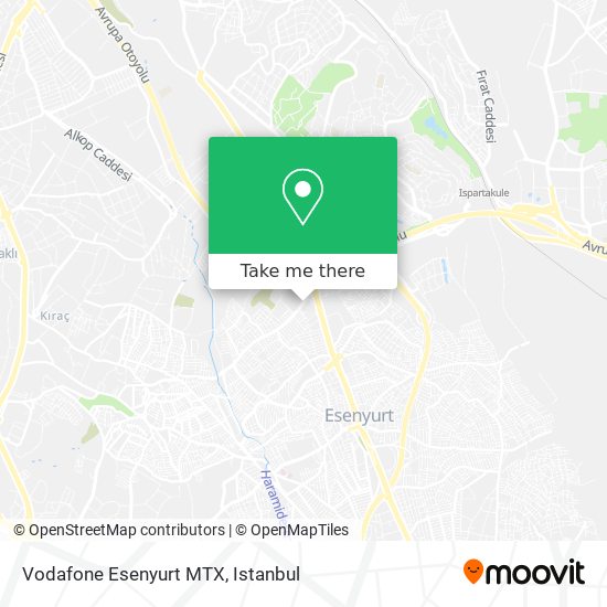 Vodafone Esenyurt MTX map