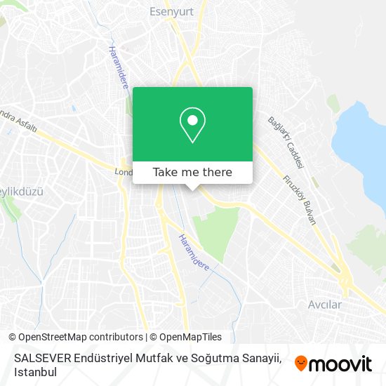 SALSEVER Endüstriyel Mutfak ve Soğutma Sanayii map