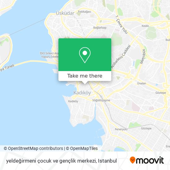 yeldeğirmeni çocuk ve gençlik merkezi map