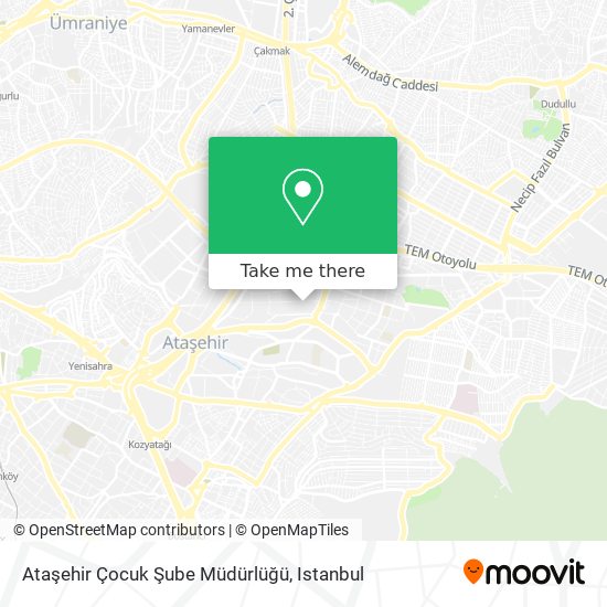 Ataşehir Çocuk Şube Müdürlüğü map