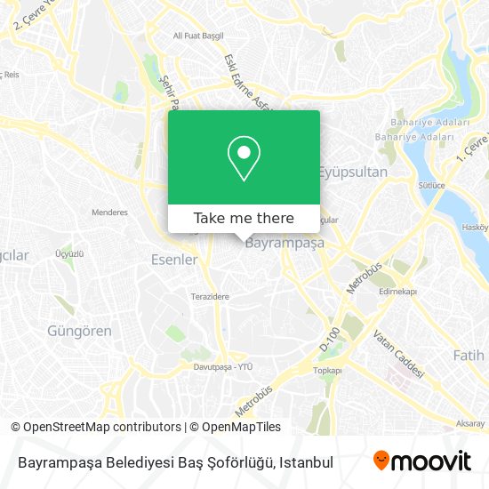 Bayrampaşa Belediyesi Baş Şoförlüğü map