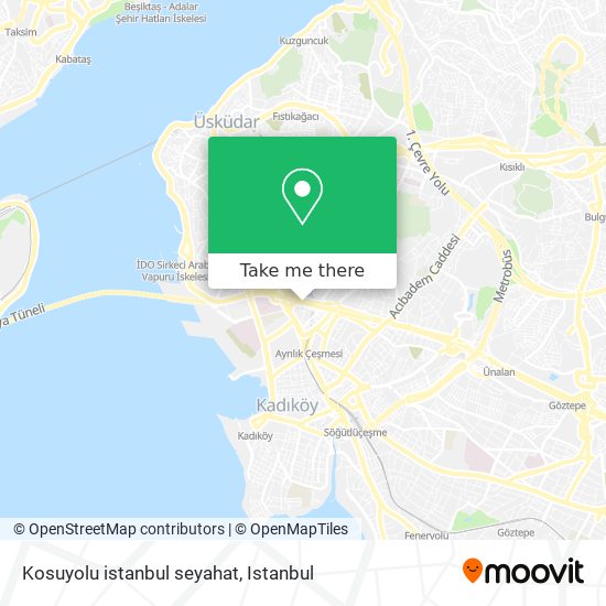 Kosuyolu istanbul seyahat map